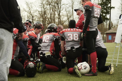 Gestern beim Testspiel der Konstanz Pirates gegen die St. Gallen Bears.