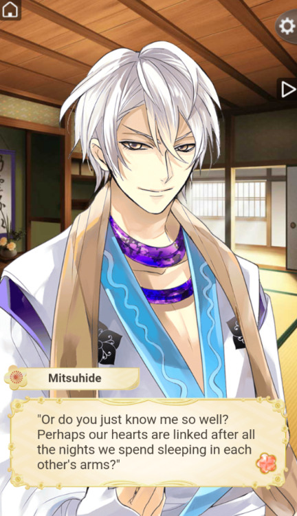 silhouette-of-a-dream: Mitsuhide took lessons from Shingen. I won’t accept anything else. SWEET TALK