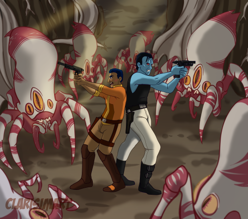 alizrak: clarisimart: Thrawn and Ezra’s excellent adventures in Wild Space *CUE THEME MUSIC* 