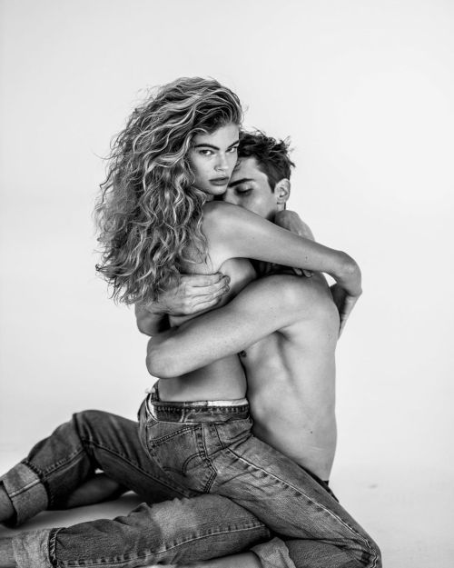 Nolan Gerard Funk and Sarah Connor photographed by Kat Irlin for Numero Netherlands.