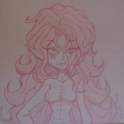 newdezyr:  Wild hair Wuya sketch.  drew