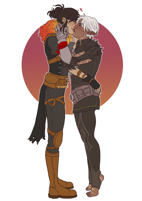 floraaawarrior:Happy Valentines day everyone!! Have a small elf with his tall girlfriend to celebrat