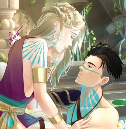 rainlikestars: Almost there! Here’s a preview of my Atlantis AU piece for the @yoiauzine! So many other amazing artists are participating it’ll be so worth getting your very own copy. Preorder schedule will be announced soon so keep an eye out for