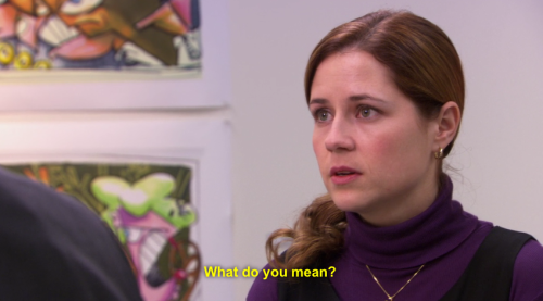 macarons-and-corpses:  i-have-been-thunderstruck:  So sweet  I don’t know if you’ve actually seen this episode, but Pam invites the entire office to her art show that she’s been gearing up for for a really long time. Nobody shows up except for Oscar