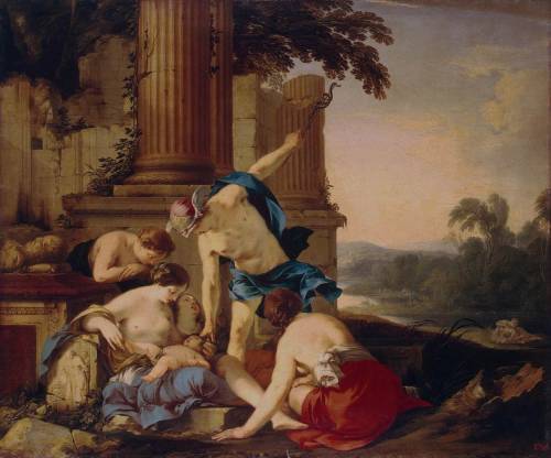 Mercury Takes Bacchus To Be Brought Up By Nymphs, Laurent de La Hyre, 1638