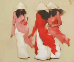 inshallahtounite:Various oil paintings by Vietnamese artist Nguyen Thanh Binh
