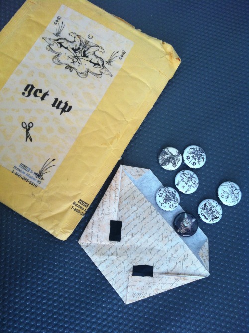 The story of Problem Glyph buttons, from paper punch to package. Look for these on my store on Monda