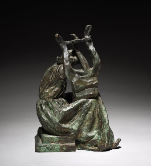 saturnsdaughter:Emile Antoine Bourdelle, Sappho, ca. 1887-1925, bronze, Cleveland Museum o