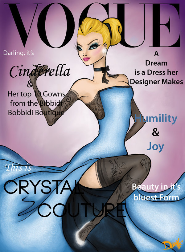 ultimatemoviefanatic:  Disney princesses on the cover of Vogue.