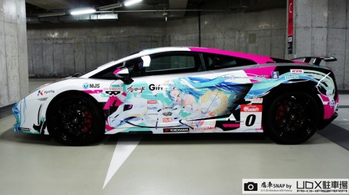 Lamborgini Gallardo -2015 Super GT300  #0 Goodsmile Racing  Hatsune Miku SLS Color秋葉原UDX駐車場[痛車SNAP]N