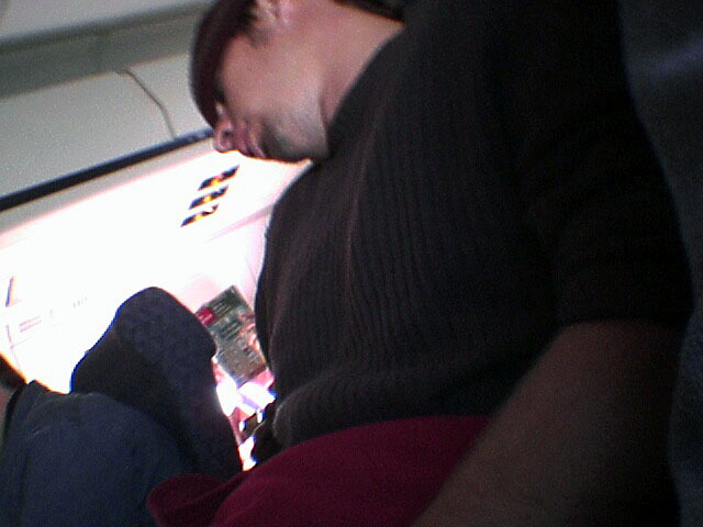 guys-with-bulges:  Sleeping Guy Next To Me Pops Wood On Plane!! Had to fish out the