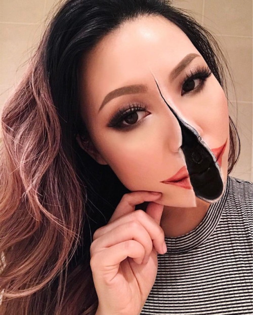 mymodernmet: Makeup Artist Paints an Incredible 3D Snake Slithering Across Her Lips