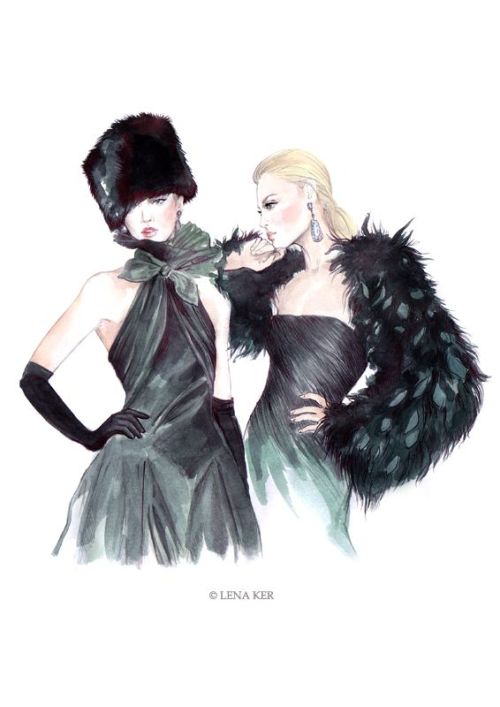 Ralph Lauren Fall 2013 Artwork by Lena Ker