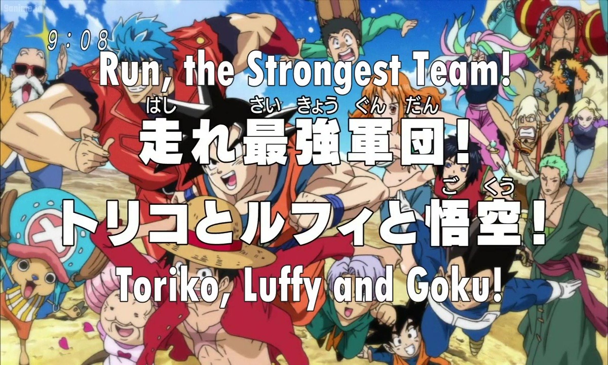 The Dragon Ball Z x One Piece crossover looked 