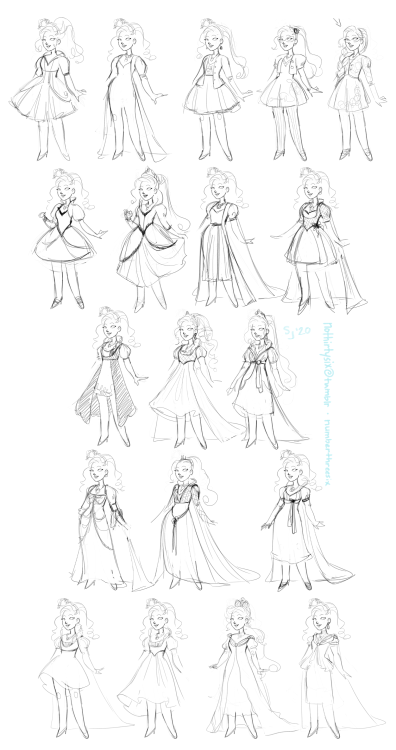 nothirtysix: Outfits for that Apple AU I still wanna do! I took a long time figuring out that formal