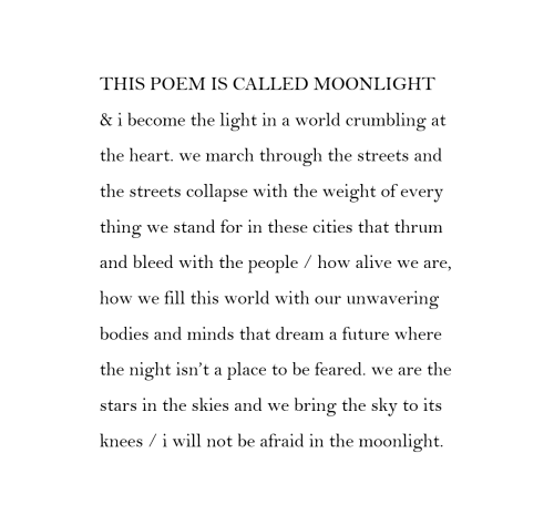 This Poem Is Called Moonlight // T.e.