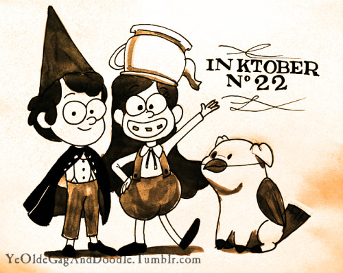 yeoldegaganddoodle: The Inktober- Halloween Crossover!