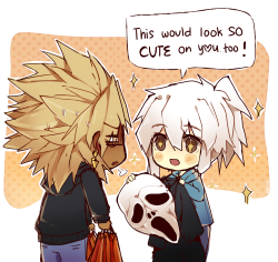 millieyre:  What better way to start October than a chibi Deathship shopping for Halloween costumes?  