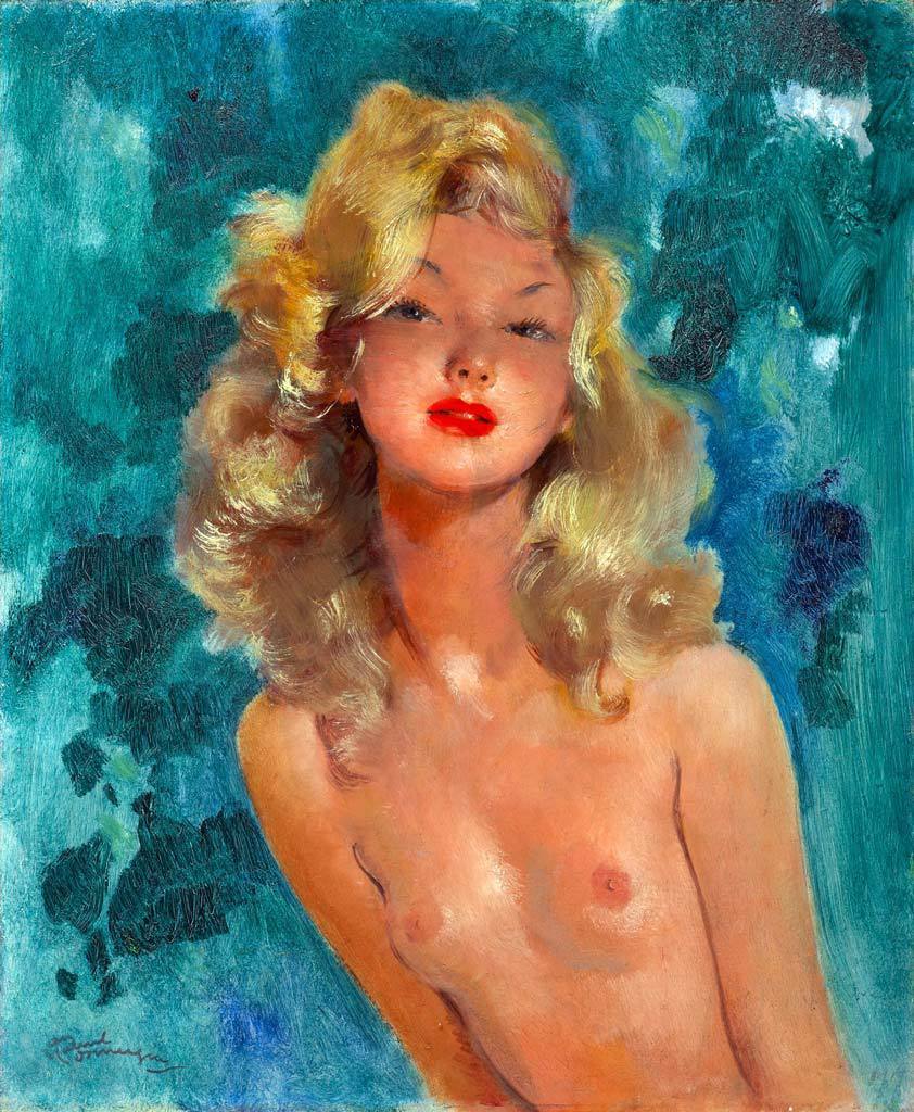 artbeautypaintings:  Pamela - Jean-Gabriel Domergue 