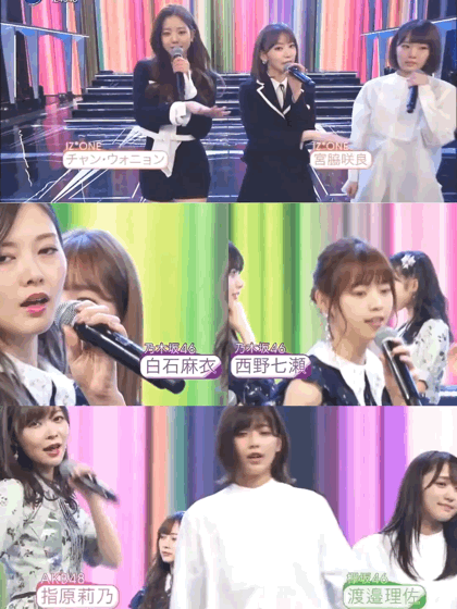 sakagumi46:  JOCX-DTV FNS歌謡祭 2018.12.12 IZ4648 『必然性』 Outtake Movie&gif