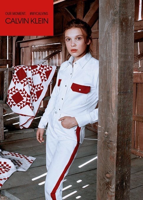 millie bobby brown for calvin klein