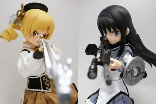 ohnoraptors:  Twitter / kain1234567: ほむらVSマミ.