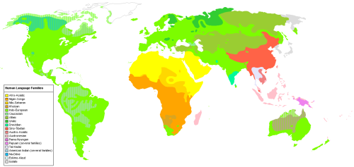 Human Language Families, via reddit