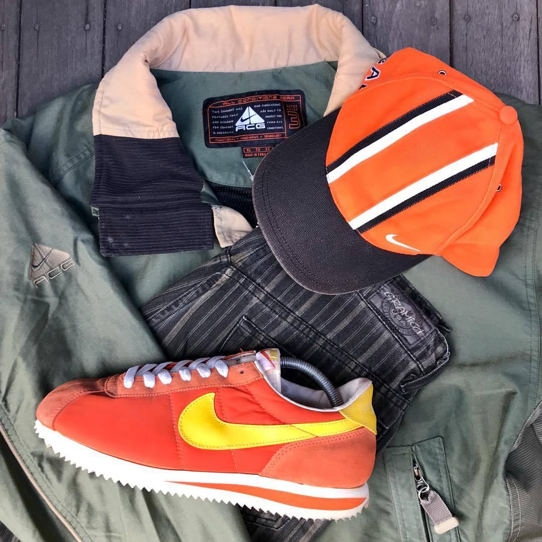 90s 00s deadstock ACG cap NIKE y2k モスグレー+