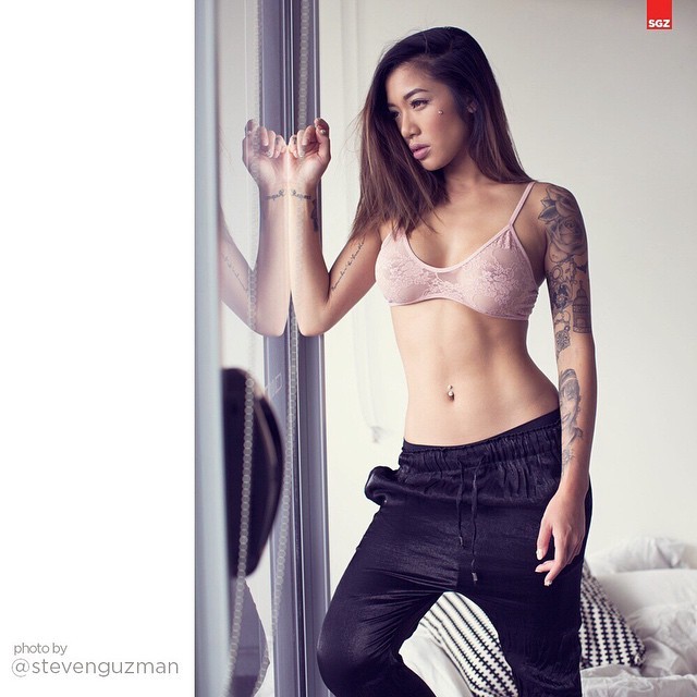 onlysexyasiangirls:  Bettina Banks in a see through bra &lt;3