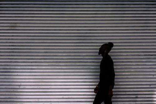 streetetiquette:Photographer ; YumnaLocation : Downtown Los Angeles Subject : Joshua Kissi of Street Etiquette Good times shooting with Yumna 