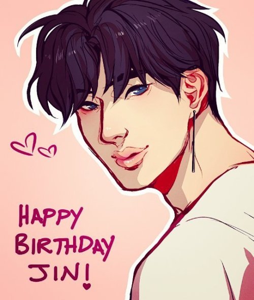 Another birthday drawing for Jin :> #worldwidehandsomeday #happyjinday- - - #art #drawing #sket