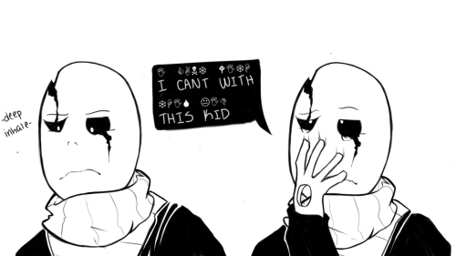 doomanddemise:  Part 1 Part 2 More of Sans wise guy personality annoying Gaster 