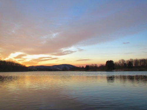 Looking south across the lake to Donat’s Peak.