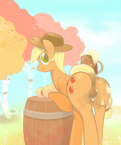 b-epon:  Applejack you silly hors, that mug is way over-filled! My take on a recent (and awesome) piece by Xanthor [ PATREON ] [ MODBLOG ] [ EPONSAFE ] [ DERPI ]    :D