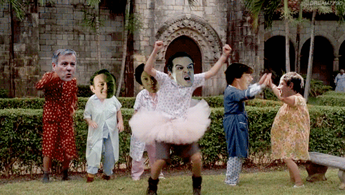 Ahahahaahahahahaahhahhhaahaha! Couldn’t stop laughing at the idea of Jim Moriarty in Ace Ventura’s tutu! Look at his little face - bless him! I’d like to see the whole of Sherlock filmed in this way ❤️❤️❤️