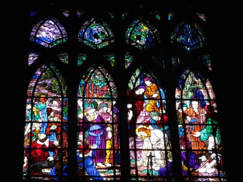 The vivid stained-glass windows of Saint-Jean de Montmartre in Paris are excellent examples of the r