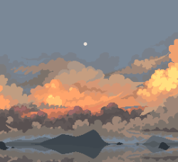 8pxl:  gratuitous cloud study check out my: patreon / shop / buy me a coffee 