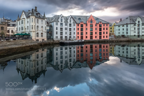 Alesund, Reflection, Norway by EuropeTrotter