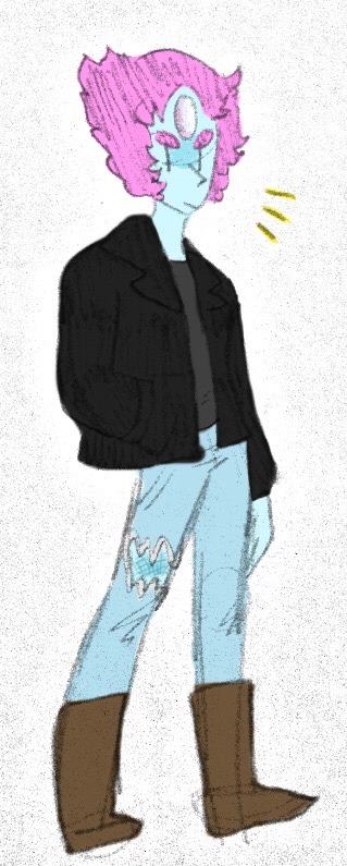 transmansans:  the Leather Jacket Lesbian™,, drawn for @badpearl 