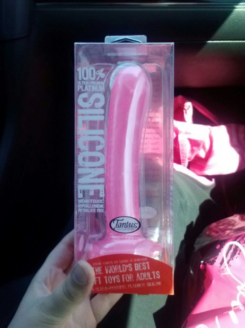 thesexentouch: Got a pretty pink dick for our harness. Can’t wait to try it out tonight! The deares