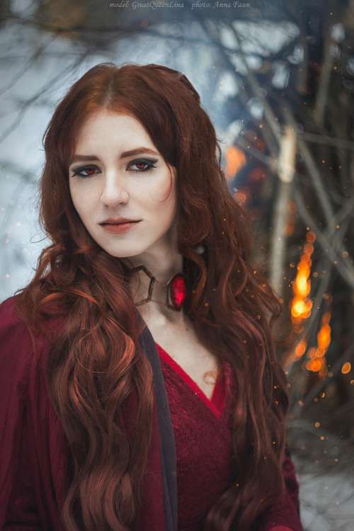 Melisandre, A Song of Ice and Fire.Part II.Fire is real!Model, costume maker - GreatQueenLinaPhoto -
