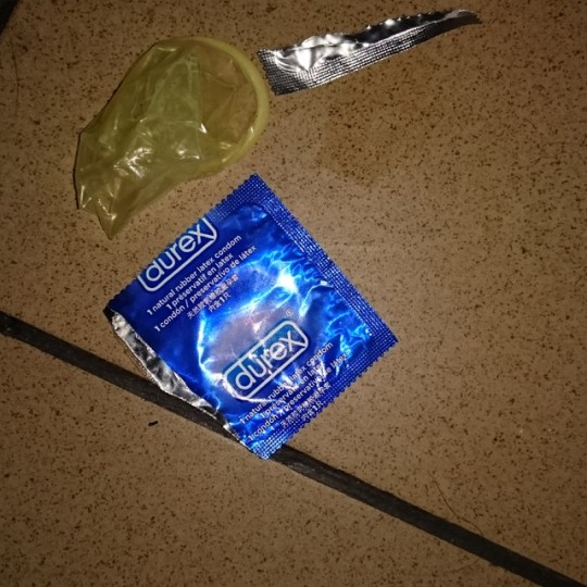 Porn Pics condom-hunter:  +2 used condoms found in