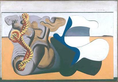 Nature morte à la racine et au cordage jaune, 1930, Le Corbusier