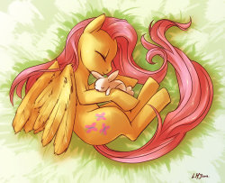 flufffycloud:  Nap Time by *KatiraMoon  <3