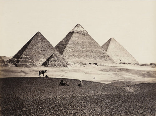 The Pyramids of Giza from the South West, from Egypt, Sinai and Jerusalem: A Series of Twenty Photog