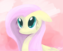 alicemudkip:  I don’t even like fluttershy much but she’s fun to draw  &lt;3