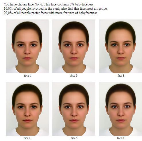 vellicour:  In this 2001 german beauty study, sociologists compiled the “most attractive