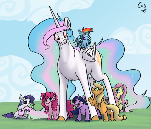 greyartpost:Biggest horse. x3 <3