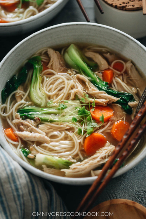 Chinese Chicken Noodle SoupFull Of Fresh Aromatics And Flavors, This Chinese Chicken Noodle Soup Will