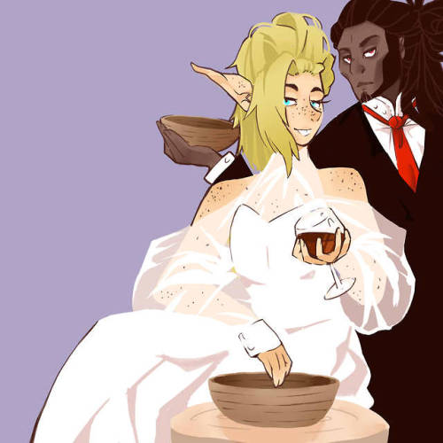 So I saw this photo and had to draw Taako and Kravitz it was just too perfect.